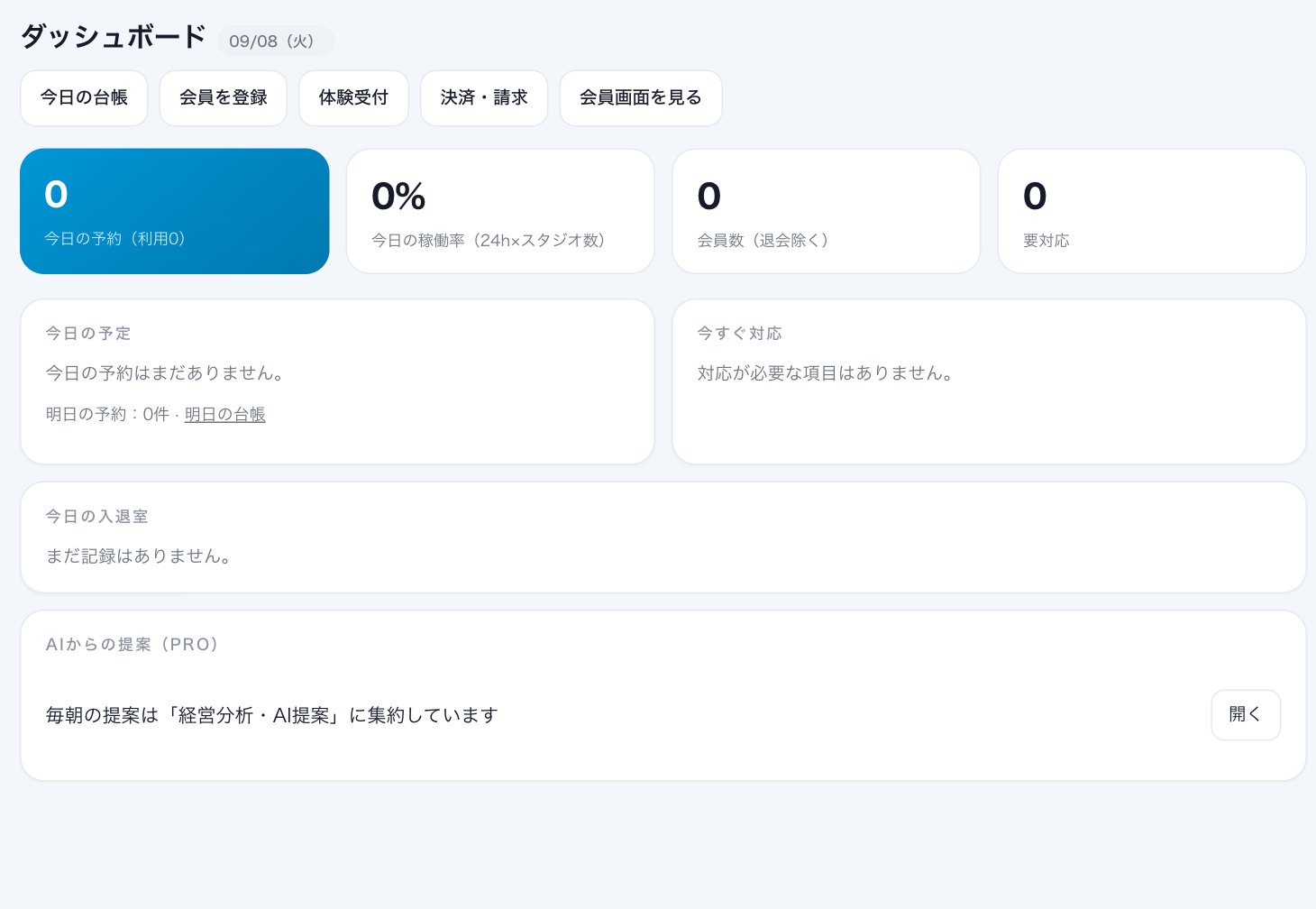 管理画面